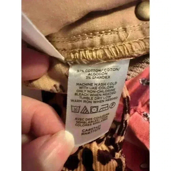NWT Ann Taylor Animal Print The Skinny High Rise Corduroy Pants Size 4 - Picture 6 of 9